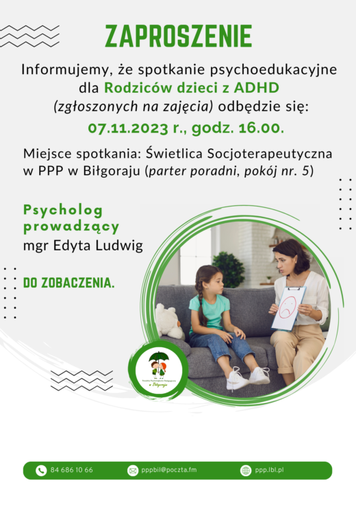 ADHD, 7 XI 2023