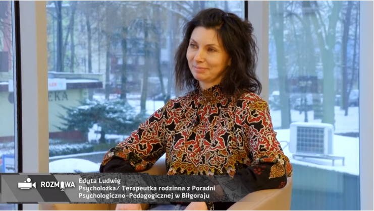 Rozmowa dla Telewizji Biłgorajskiej z naszym psychologiem - panią Edytą Ludwig