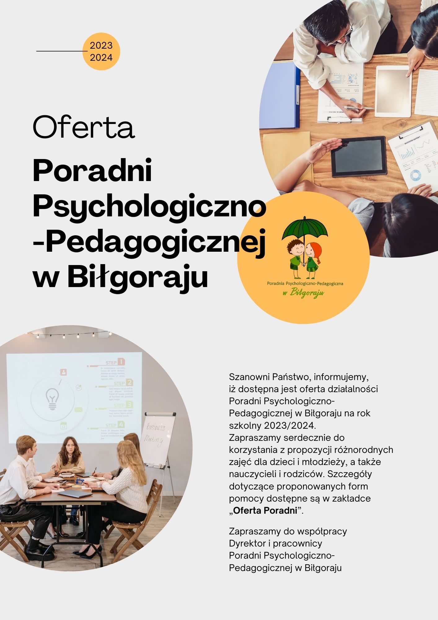 Oferta Poradni na rok szkolny 2023/2024