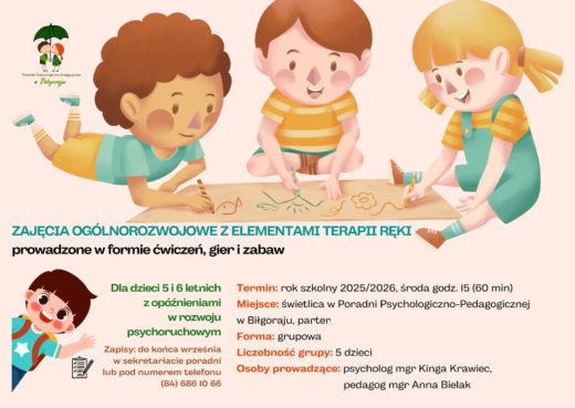 PPP Biłgoraj - ZAJĘCIA OGÓLNOROZWOJOWE Z ELEMENTAMI TERAPII RĘKI - 01-2025-26